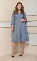 Платье 1943 серый Леди стиль классик